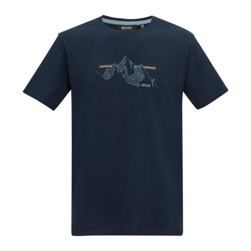 Front - Regatta Mens Cline IX Mountain T-Shirt