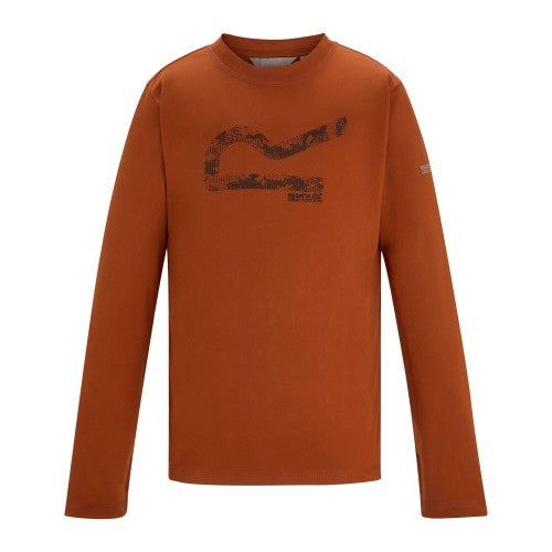 Front - Regatta Childrens/Kids Alvarado Big Logo T-Shirt