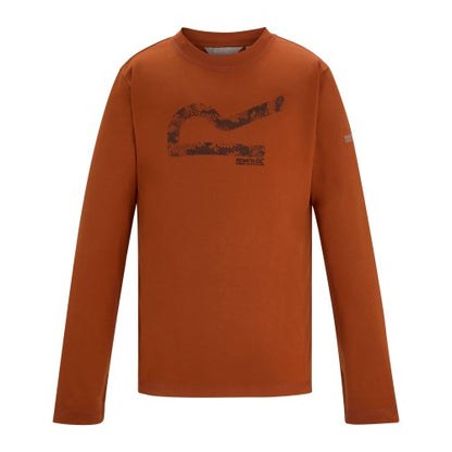 Front - Regatta Childrens/Kids Alvarado Big Logo T-Shirt