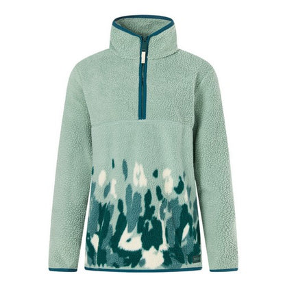 Front - Regatta Womens/Ladies Frankie Leopard Camo Borg Half Zip Fleece Top