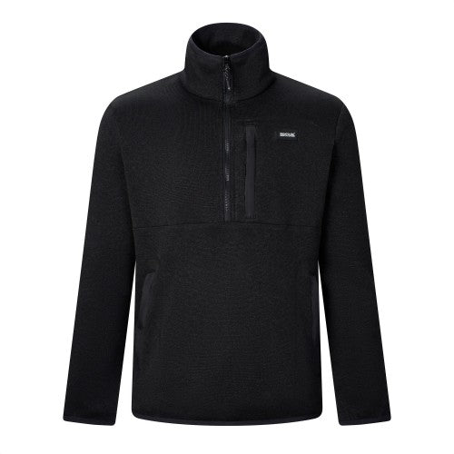 Front - Regatta Mens Barlee Quarter Zip Fleece Top
