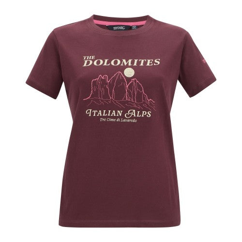 Front - Regatta Womens/Ladies Filandra VX Dolomites T-Shirt