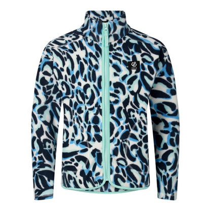 Front - Dare 2B Childrens/Kids Wing It Animal Print Full Zip Fleece Jacket