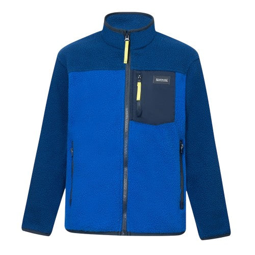 Front - Regatta Childrens/Kids Frankie Colour Block Fleece Jacket