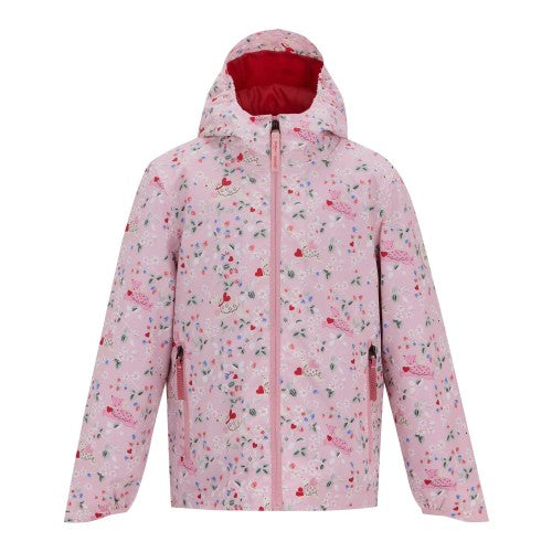 Front - Cath Kidston Girls Puppy Waterproof Jacket