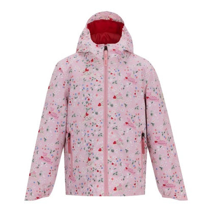 Front - Cath Kidston Girls Puppy Waterproof Jacket