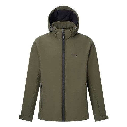 Front - Regatta Mens Denvo Wind Resistant Soft Shell Jacket
