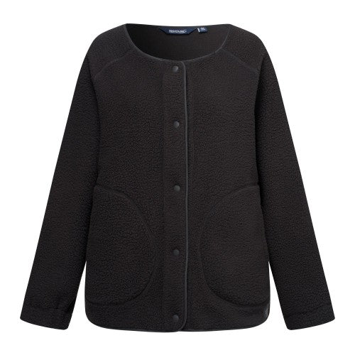 Front - Regatta Womens/Ladies Lea Borg Snap-Front Fleece