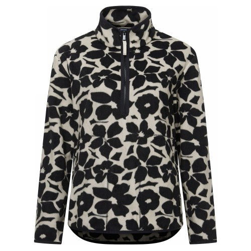 Front - Regatta Womens/Ladies Frankie Shadow Flower Half Zip Fleece