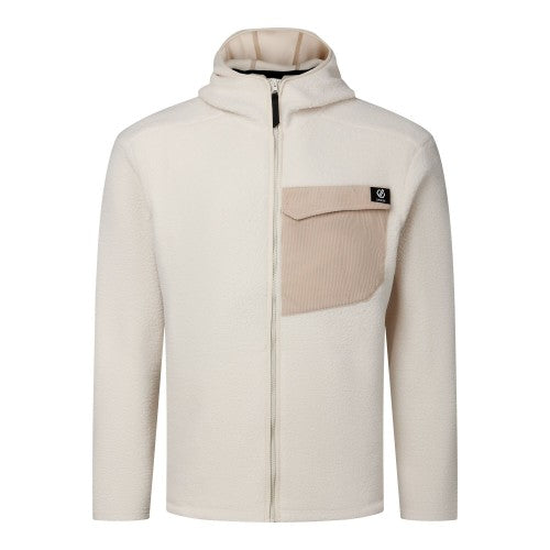 Front - Dare 2B Mens Firn Borg Hooded Fleece Jacket