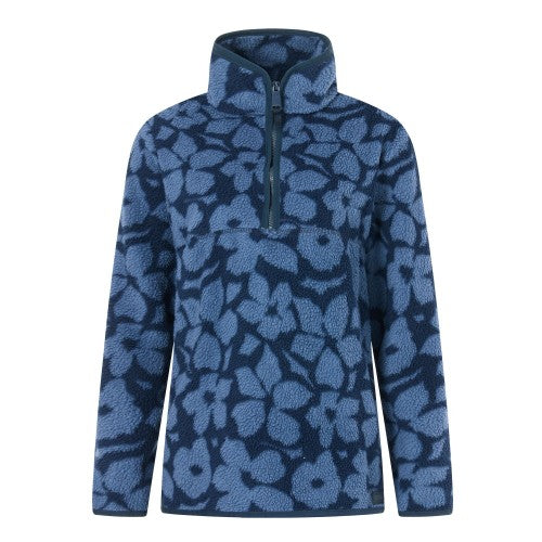 Front - Regatta Womens/Ladies Frankie Shadow Flower Borg Half Zip Fleece Jacket