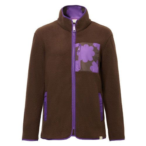 Front - Regatta Womens/Ladies Orla Kiely Sun Daisy Borg Full Zip Fleece Jacket