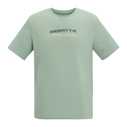 Front - Regatta Mens Text Stretch T-Shirt