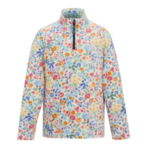 Front - Regatta Childrens/Kids Cath Kidston Harmony Ditsy Quarter Zip Fleece Top
