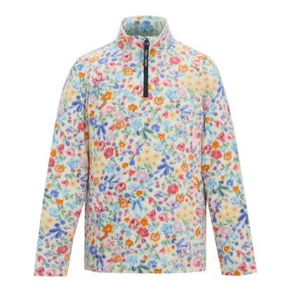 Front - Regatta Childrens/Kids Cath Kidston Harmony Ditsy Quarter Zip Fleece Top