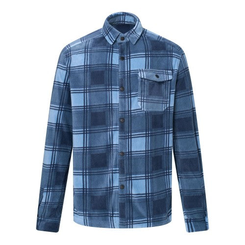 Front - Regatta Mens Frankie Checked Fleece Shirt