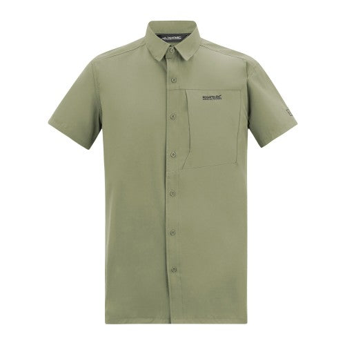 Front - Regatta Mens Travel Light Anti-Insect Short-Sleeved Shirt