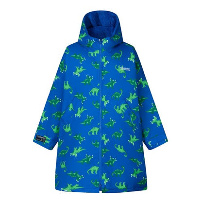 Front - Regatta Childrens/Kids Dinosaur All-Over Print Changing Robe