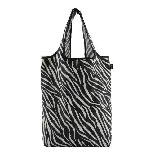 Front - Regatta Zebra Print Packaway Shopper Bag