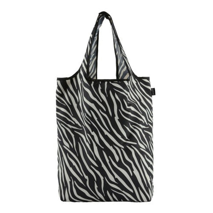 Front - Regatta Zebra Print Packaway Shopper Bag