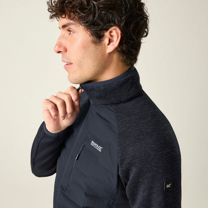 Navy Dusk - Close up - Regatta Mens Cyrus Hybrid Jacket