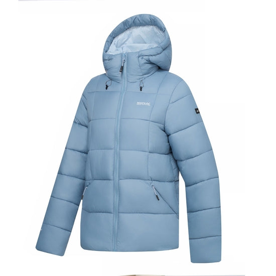 Dusky Blue - Side - Regatta Womens-Ladies Eyre Padded Jacket
