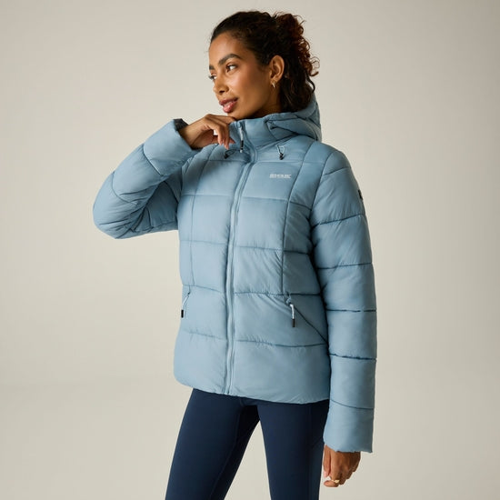 Dusky Blue - Pack Shot - Regatta Womens-Ladies Eyre Padded Jacket