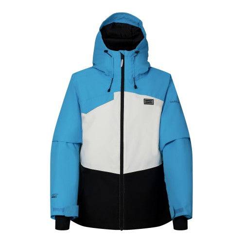 Elysium Blue-Black - Front - Dare 2B Womens-Ladies Block Print Ski Jacket