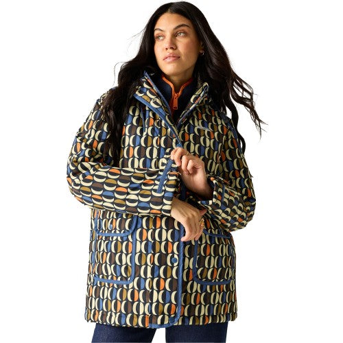 Front - Regatta Womens/Ladies Orla Kiely Oval Insulated Waterproof Jacket