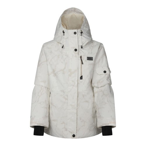Front - Dare 2B Womens/Ladies Snowline Cracked Effect Ski Jacket