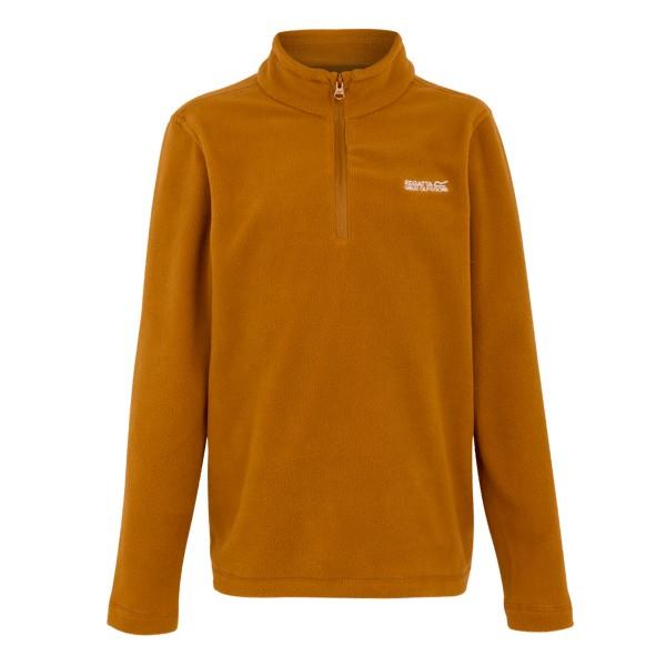 Pumpkin Spice - Front - Regatta Great Outdoors Childrens-Kids Hot Shot II Half Zip Fleece Top