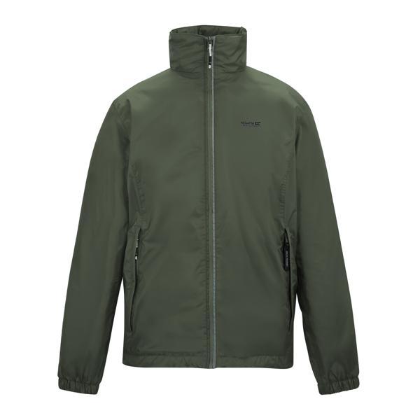Dark Khaki - Front - Regatta Mens Lyle IV Waterproof Hooded Jacket