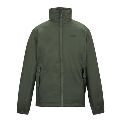 Dark Khaki - Front - Regatta Mens Lyle IV Waterproof Hooded Jacket