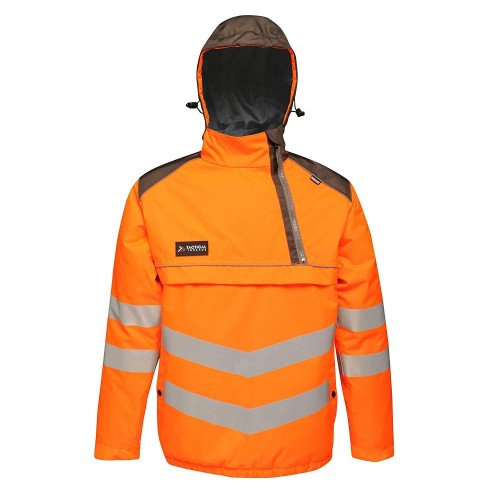 Front - Regatta Professional Mens Hi-Vis Reflective Bomber Jacket