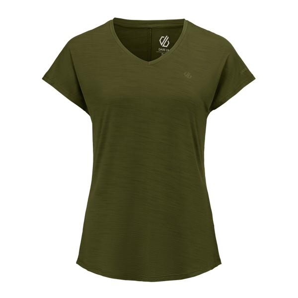 Nephrite Green Solid - Front - Dare 2B Womens-Ladies Vigilant Active T-Shirt