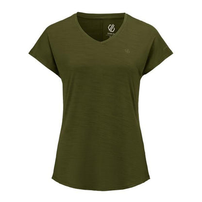 Nephrite Green Solid - Front - Dare 2B Womens-Ladies Vigilant Active T-Shirt