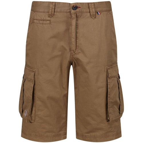 Front - Regatta Mens Shorebay Vintage Cargo Shorts