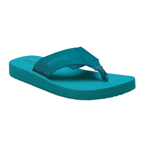 Front - Regatta Womens/Ladies Catarina Flip Flops