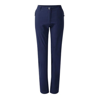 Navy - Front - Dare2b Womens-Ladies Melodic II Lightweight Stretch Walking Trousers