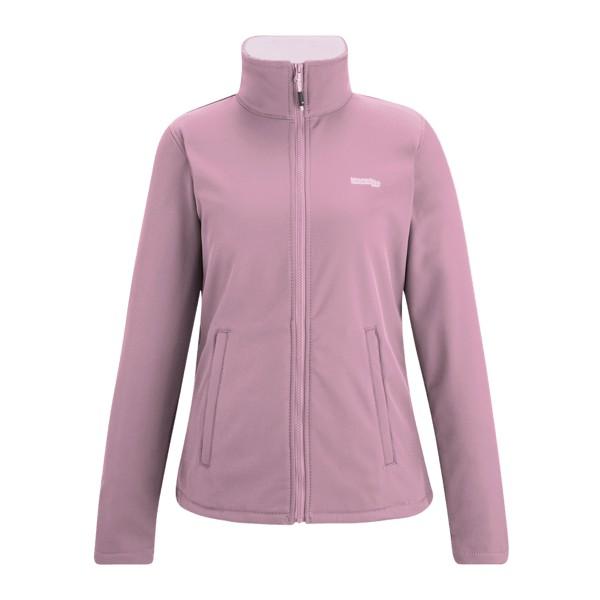 Powder Lilac - Front - Regatta Womens-Ladies Connie V Softshell Walking Jacket