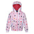 Front - Regatta Childrens/Kids Peppa Pig Polka Dot Hooded Waterproof Jacket