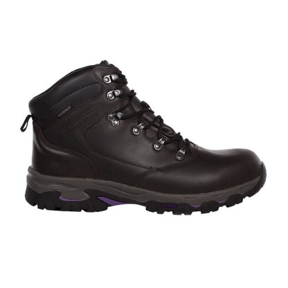 Front - Regatta Womens/Ladies Tebay Waterproof Leather Walking Boots