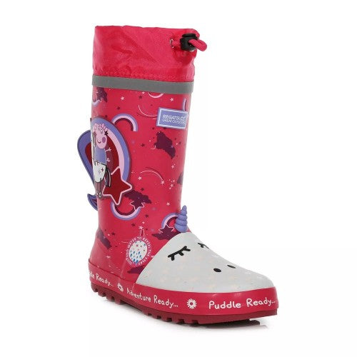 Front - Regatta Childrens/Kids Unicorn Peppa Pig Wellington Boots