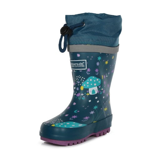 Front - Regatta Childrens/Kids Fantasy Peppa Pig Splash Wellington Boots