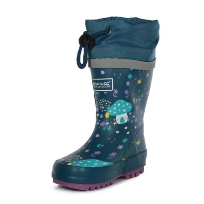 Front - Regatta Childrens/Kids Fantasy Peppa Pig Splash Wellington Boots