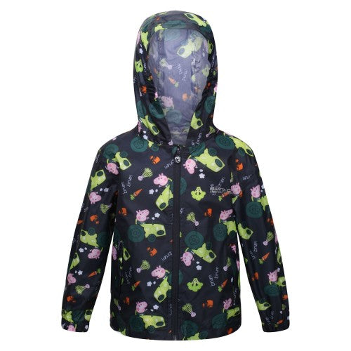 Front - Regatta Childrens/Kids Peppa Pig Packaway Raincoat