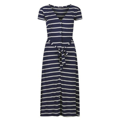 Front - Regatta Womens/Ladies Maisyn Stripe Shirt Dress