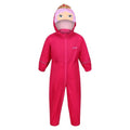 Front - Regatta Childrens/Kids Charco Princess Waterproof Puddle Suit