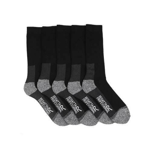 Front - Regatta Professional Mens Boot Socks (Pack of 5)