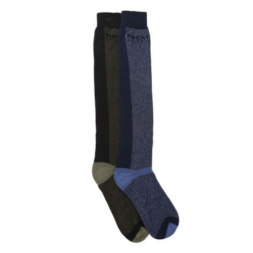 Front - Regatta Professional Mens Assorted Designs Boot Socks Set (Pack of 2)